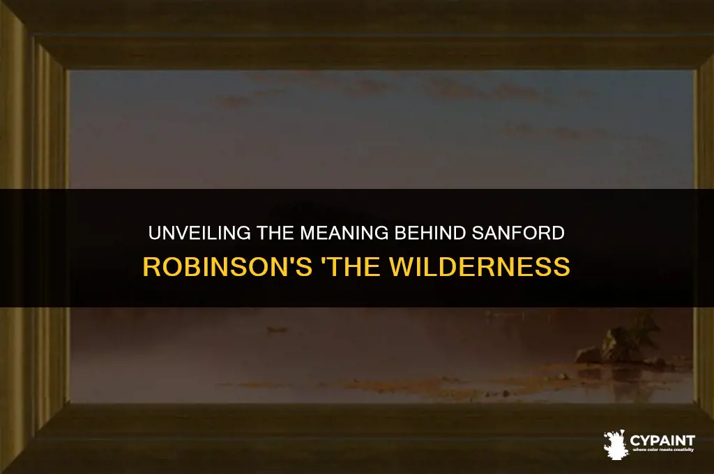 what is the meaning behind sanford robinsons painting the wilderness