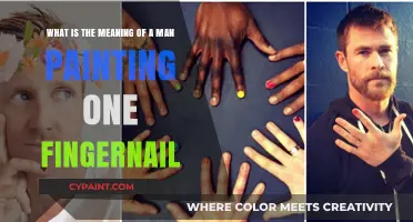 Unveiling the Mystery: The Significance of a Man Painting One Fingernail