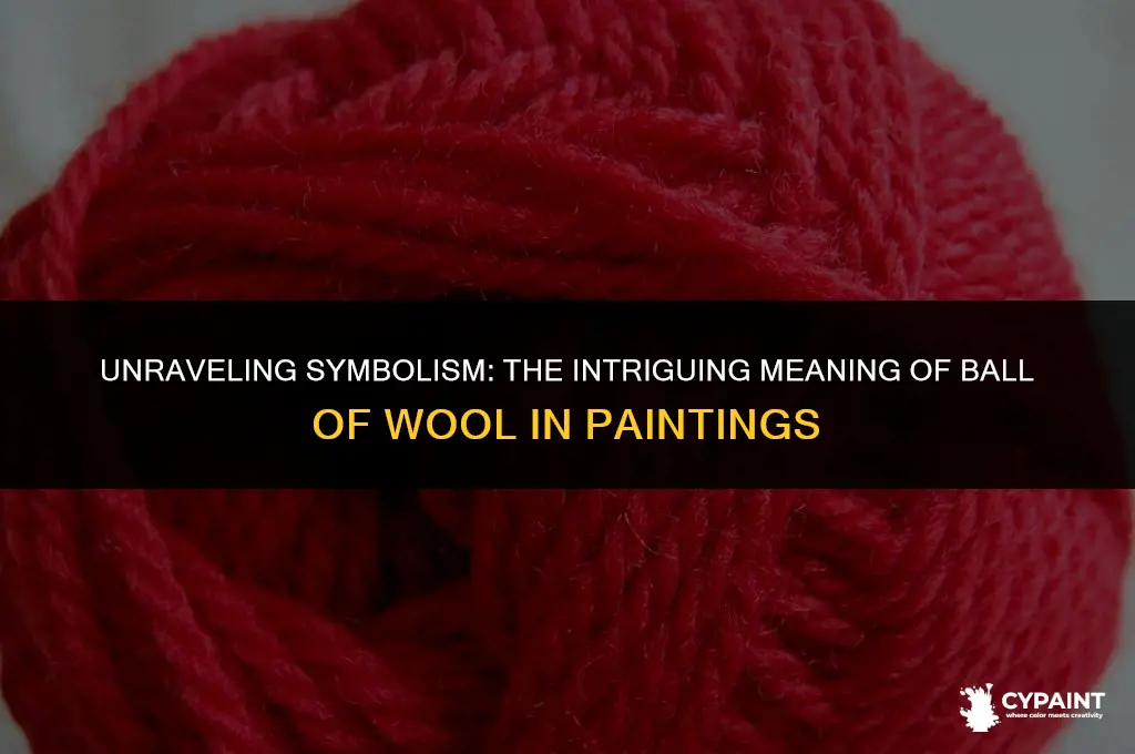 what is the meaning of ball of wool in paintings