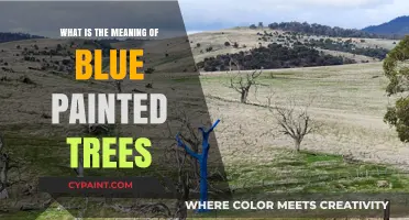 Blue Painted Trees: Unveiling the Symbolism and Cultural Significance