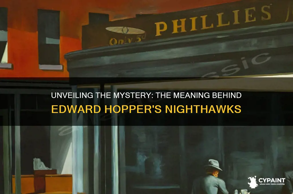 what is the meaning of the nighthawks painting