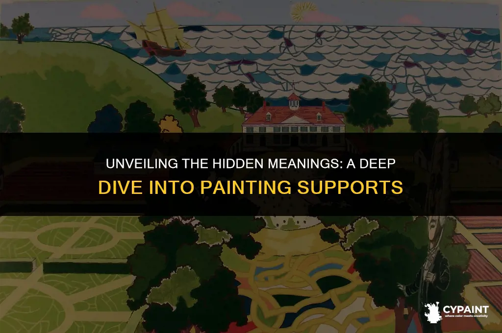 what is the meaning of the supports in a painting