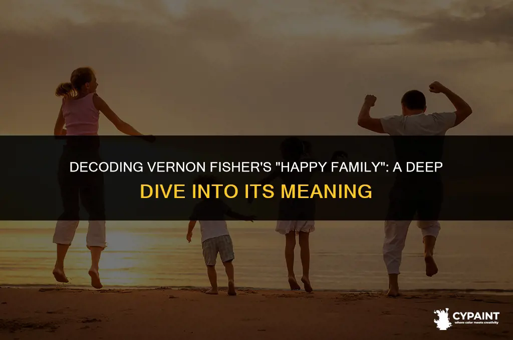 what is the meaning of vernons fishers painting happy family