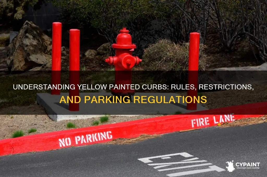 what is the meaning of yellow painted curb