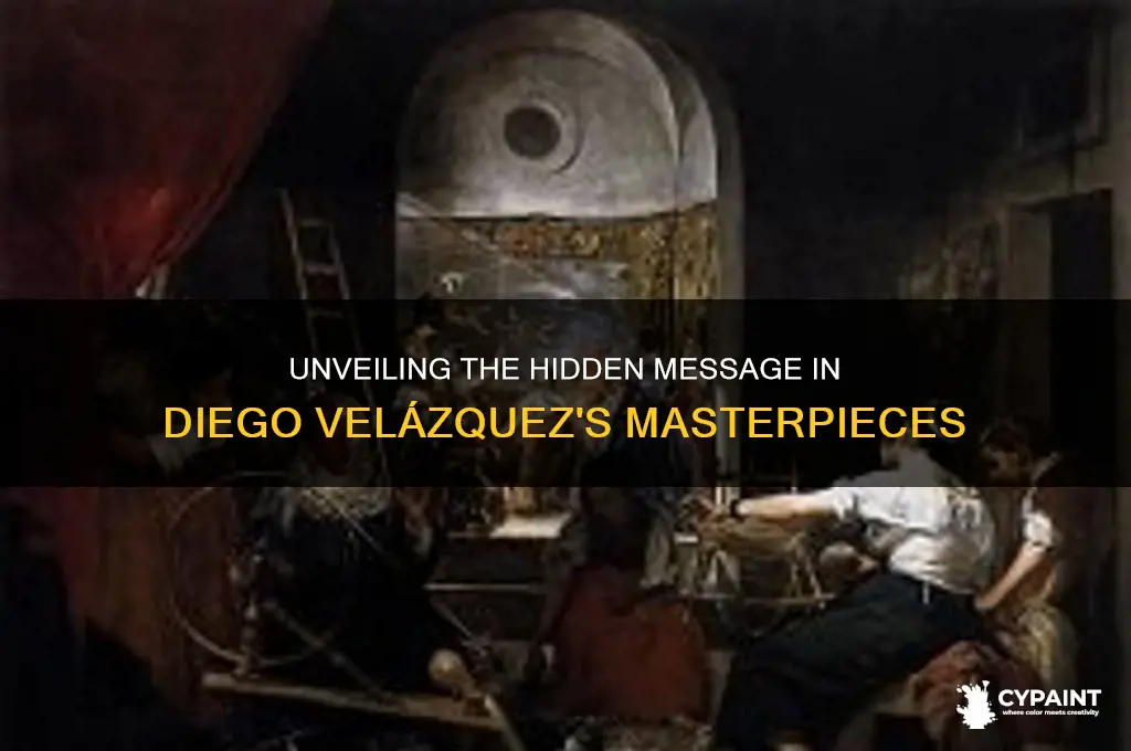 what is the message behind diego velazquez paint