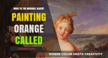 Exploring Michael Albert's Vibrant Orange Painting: Title and Inspiration