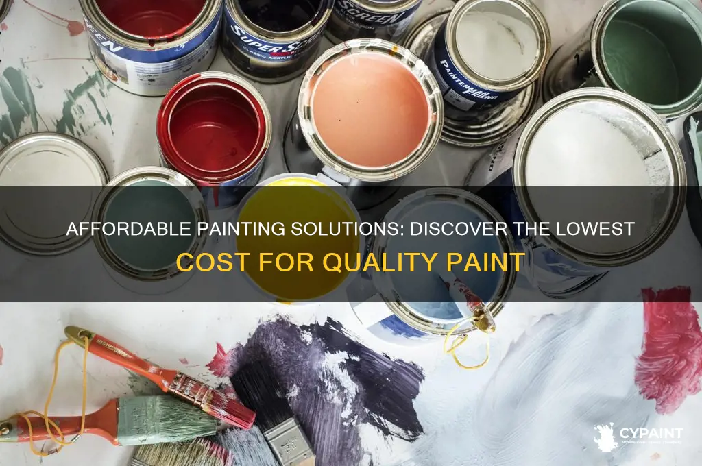 what is the minimum cost of the paint