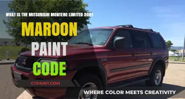 Decoding the Perfect Maroon: Mitsubishi Montero Limited 2001 Paint Code Revealed