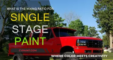 Mixing Single-Stage Paint: Understanding the Perfect Ratio