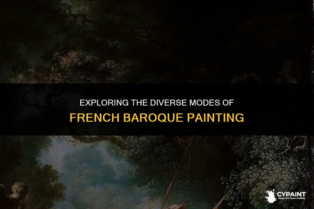 what is the modes of painting from french baroque paintings