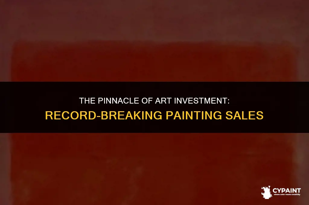 what is the most a painting has ever sold for