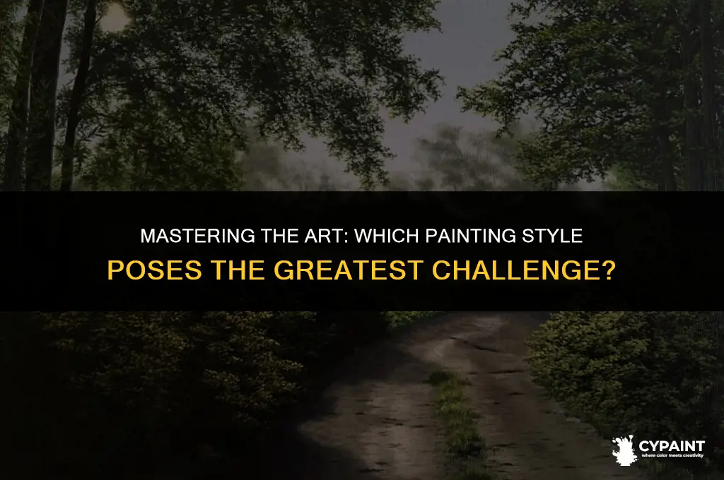 what is the most difficult type of painting to learn