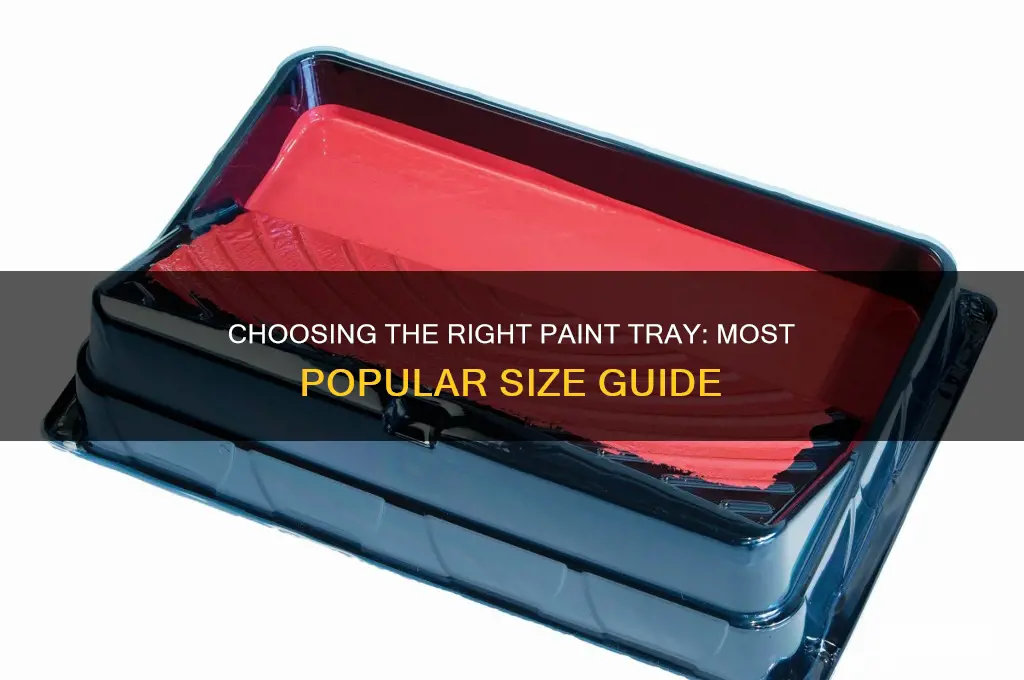 what is the most popular paint tray size