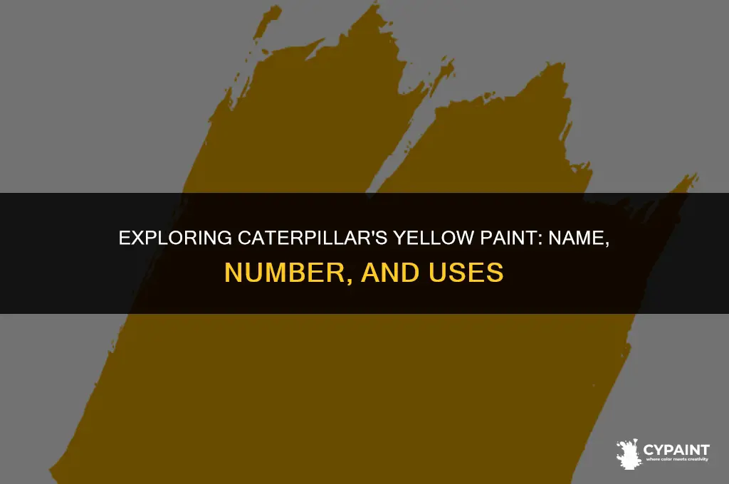 what is the name and number of caterpillar yellow paint