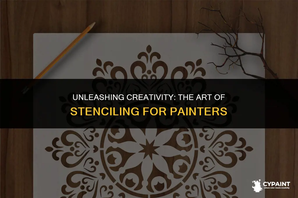 what is the name for cut out patterns for painting