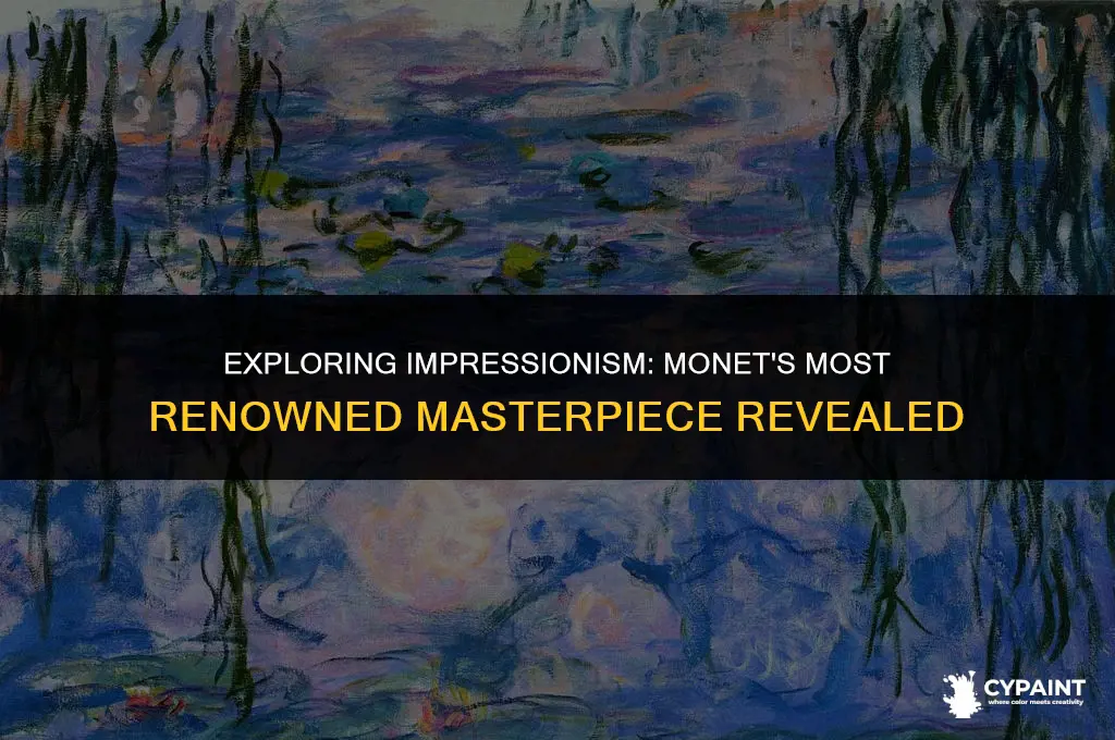 what is the name of claude monet most famous painting