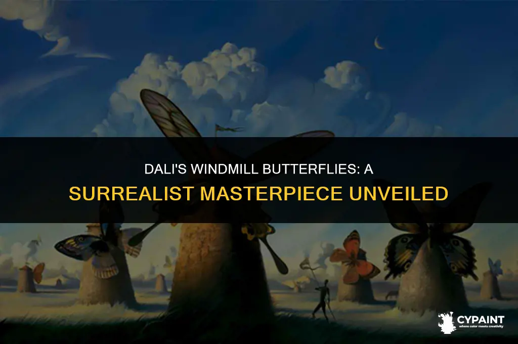 what is the name of dali famous windmill butterfly painting