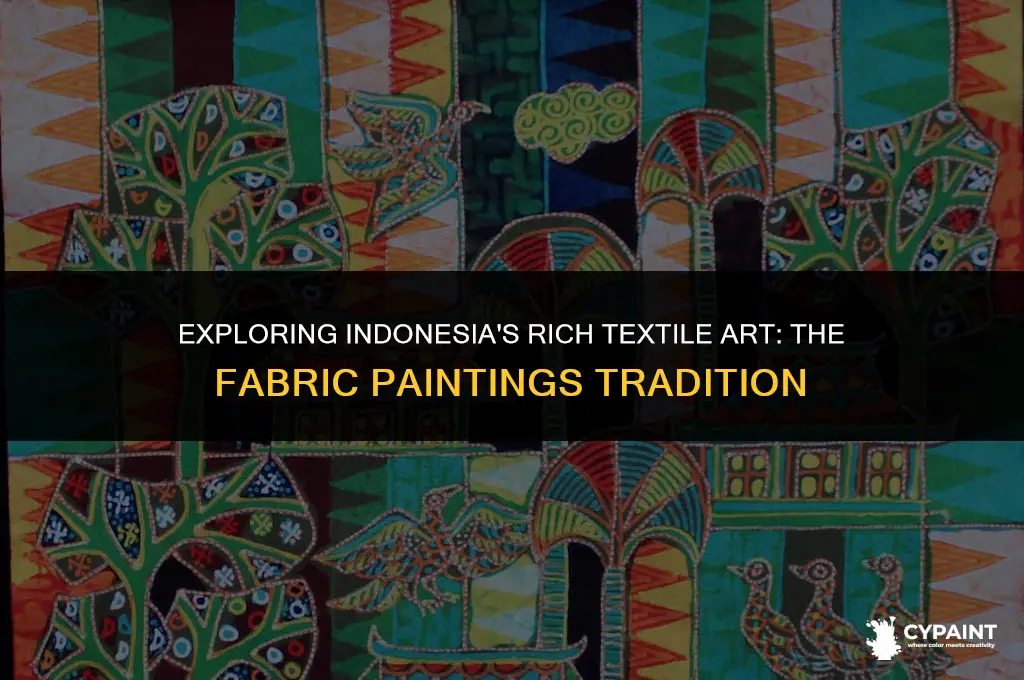 what is the name of the fabric paintings in indonesia