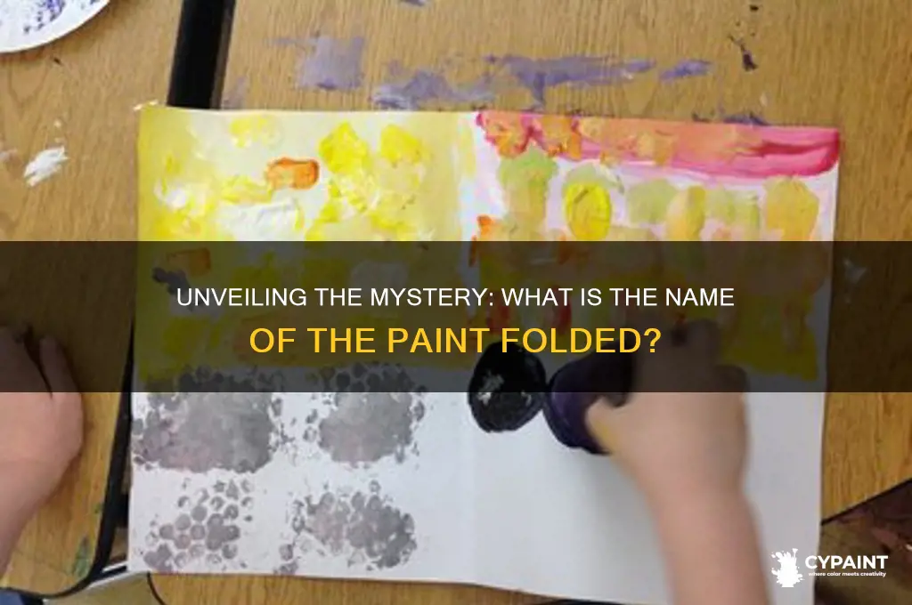 what is the name of the paint folded