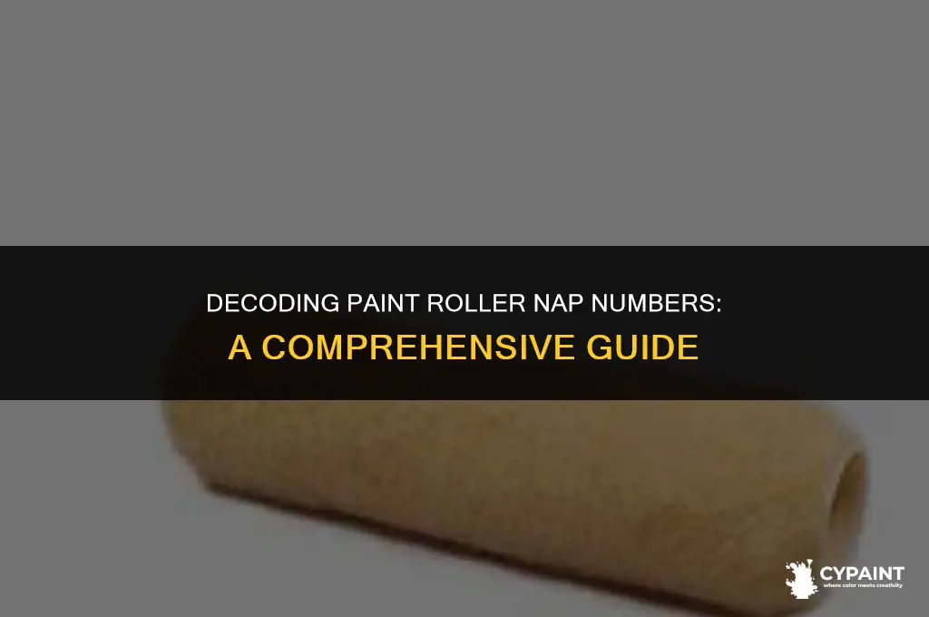 what is the nap number on a paint roller mean