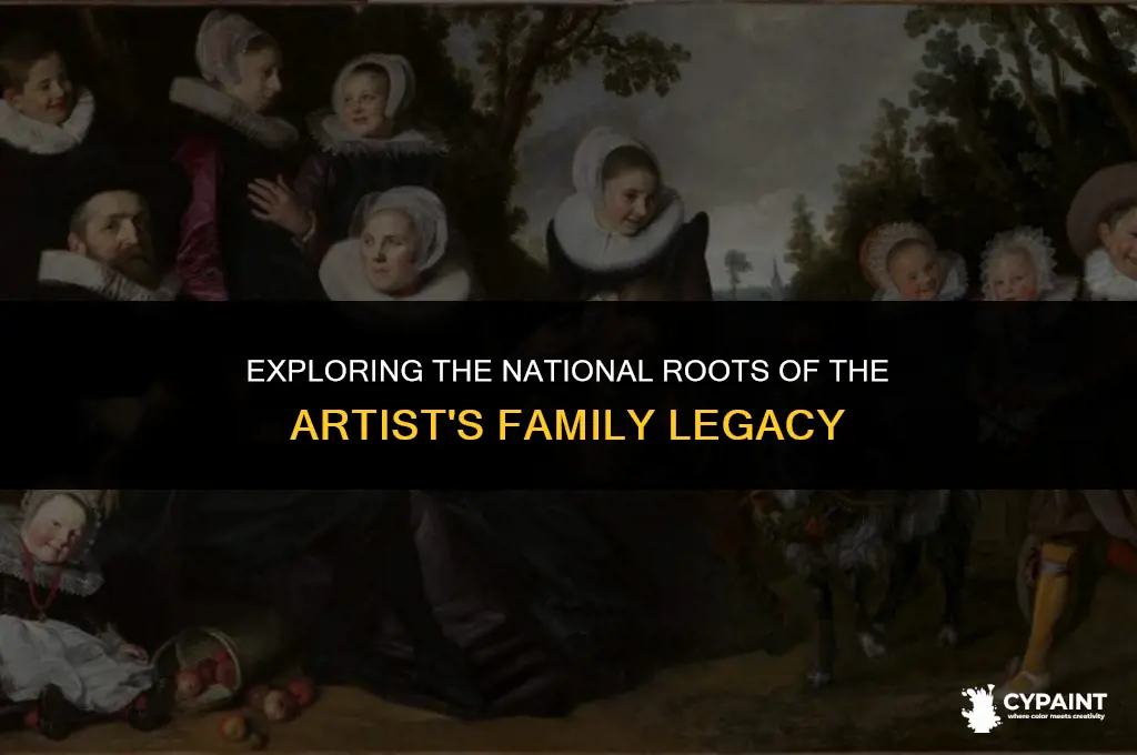 what is the nationality of the painting the artist family
