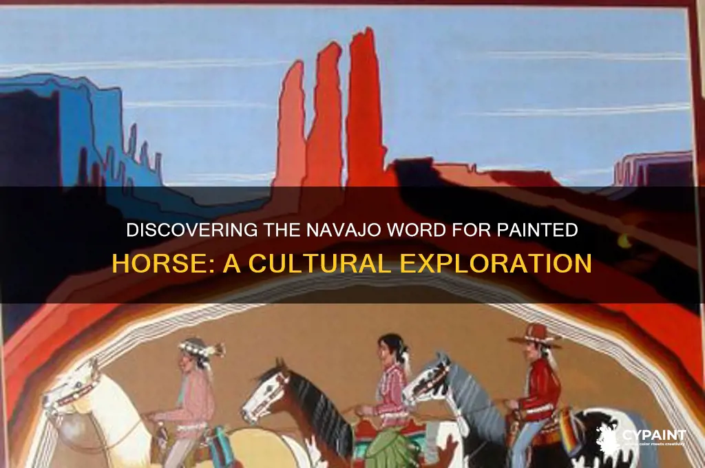 what is the navaho word for painted horse