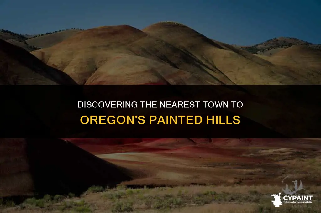 what is the nearest town to the painted hills oregon