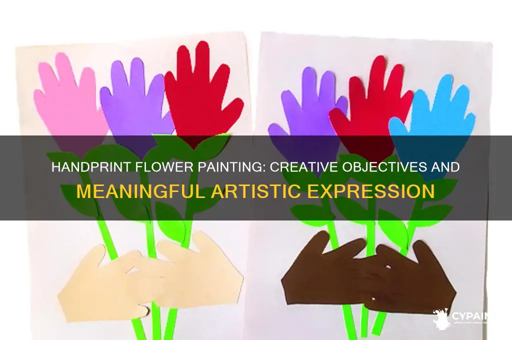 what is the objective of handprint flower painting