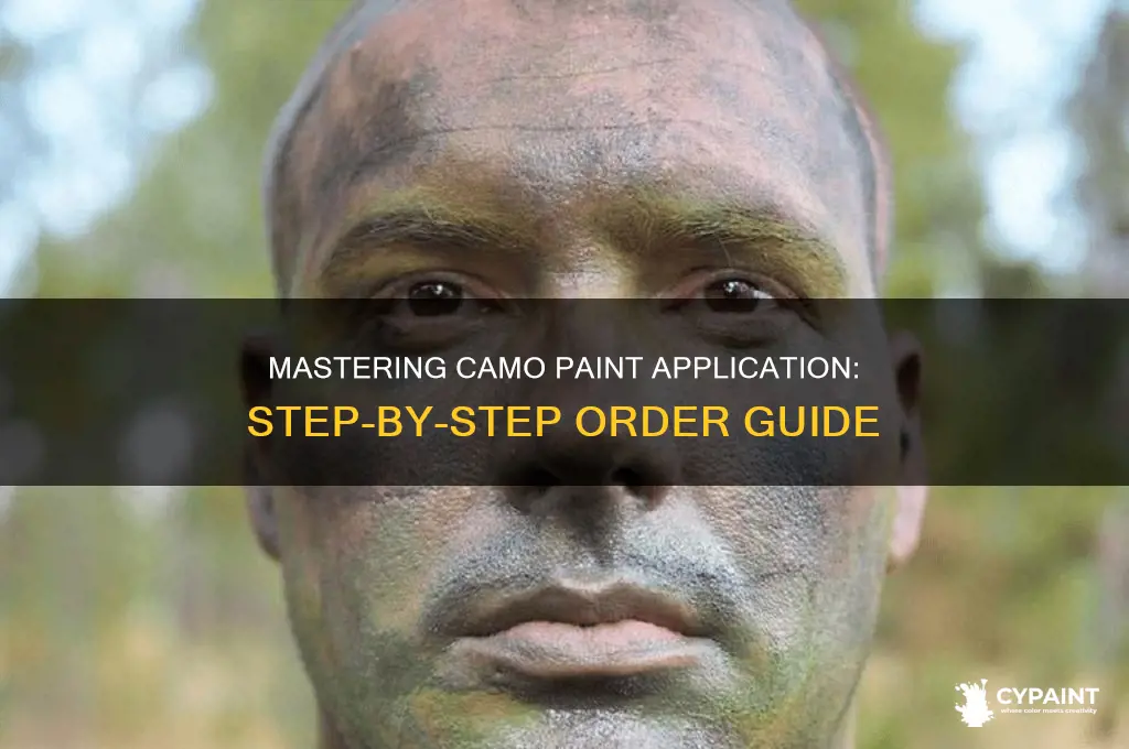 what is the order of camo paint application