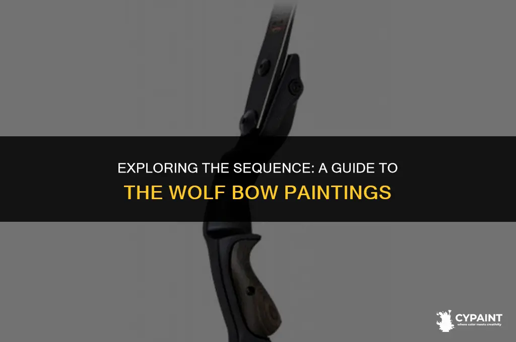 what is the order of paintings for the wolf bow