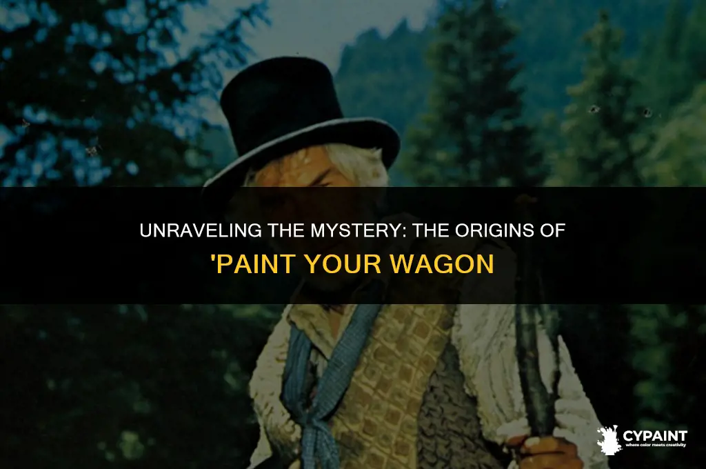 what is the origin of the phrase paint your wagon