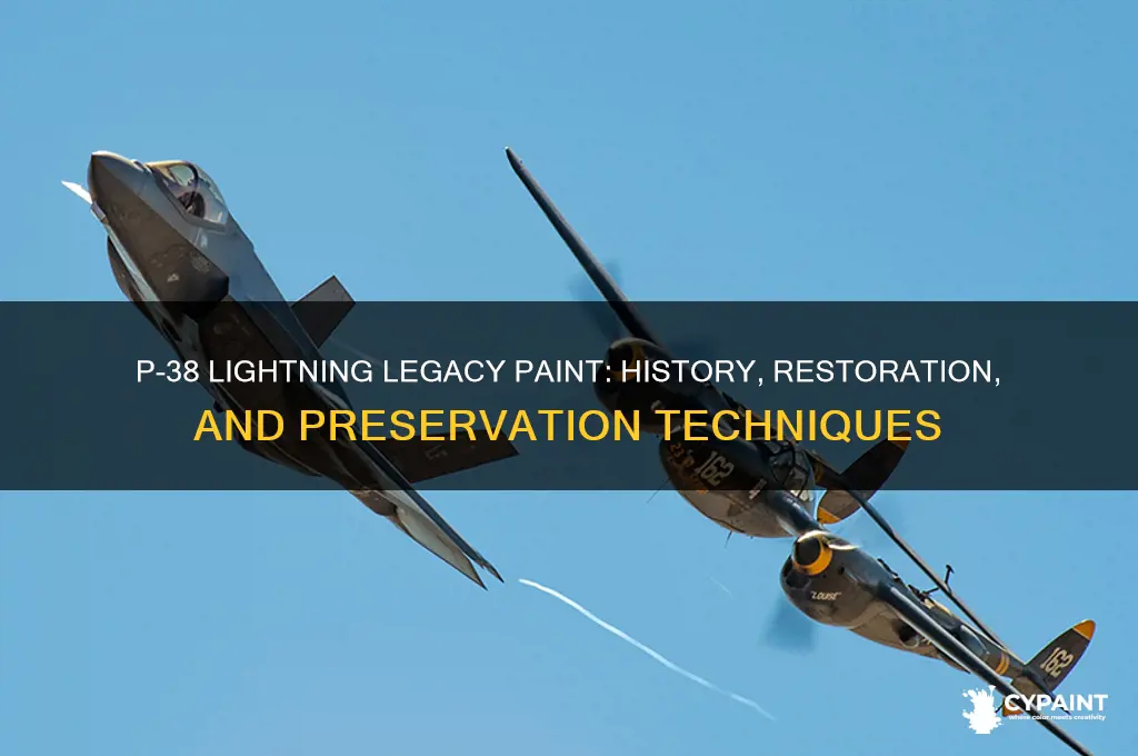 what is the p 38 lightning legacy paint