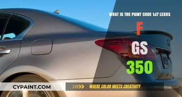 Decoding the Perfect Paint: Lexus F GS 350's 1J7 Color Code