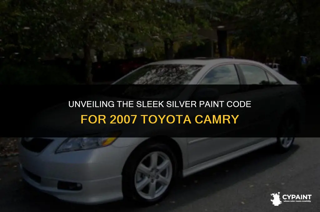 what is the paint code for 2007 toyota camry silver