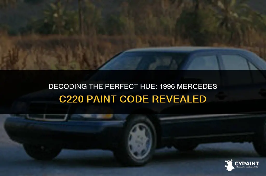 what is the paint code for a 1996 mercedes c220