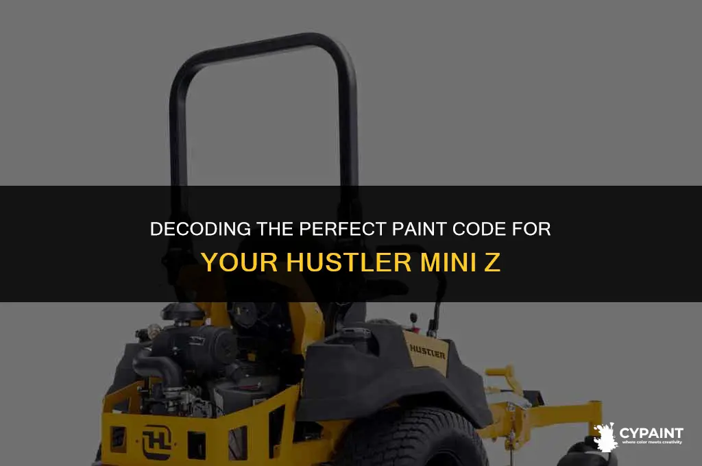 what is the paint code for a hustler mini z