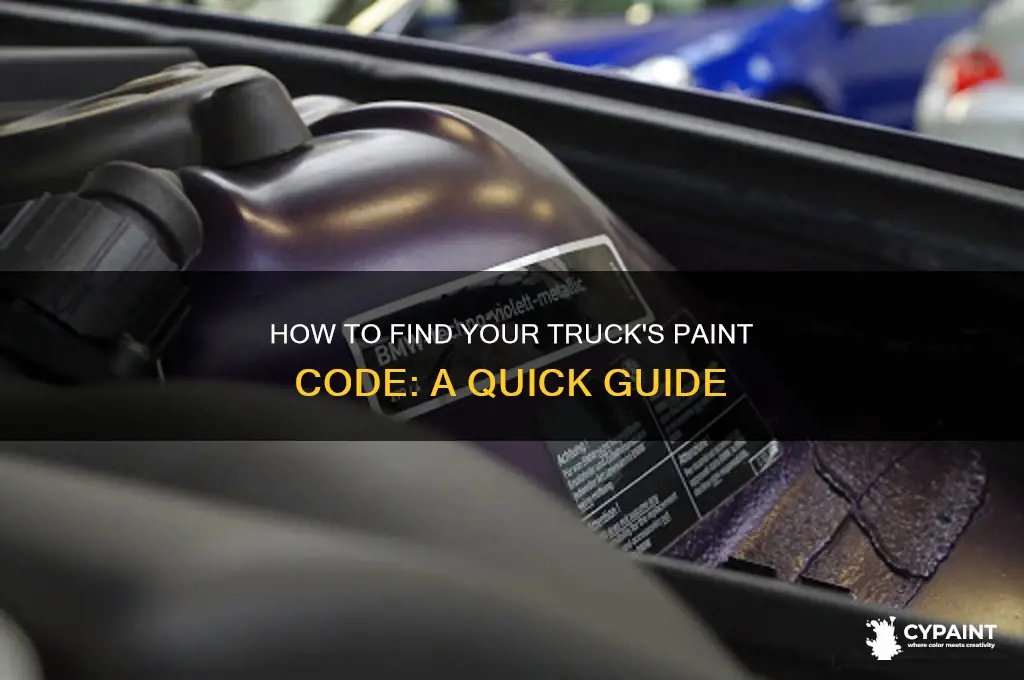 what is the paint code for my truck