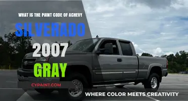 Decoding the Perfect Gray: 2007 Chevy Silverado Paint Code Revealed