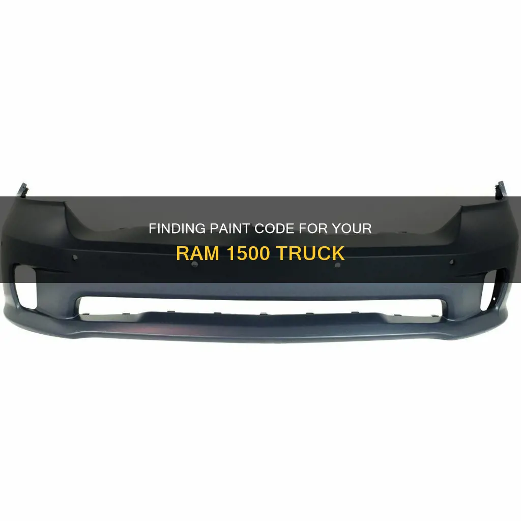what is the paint code of my ram 1500