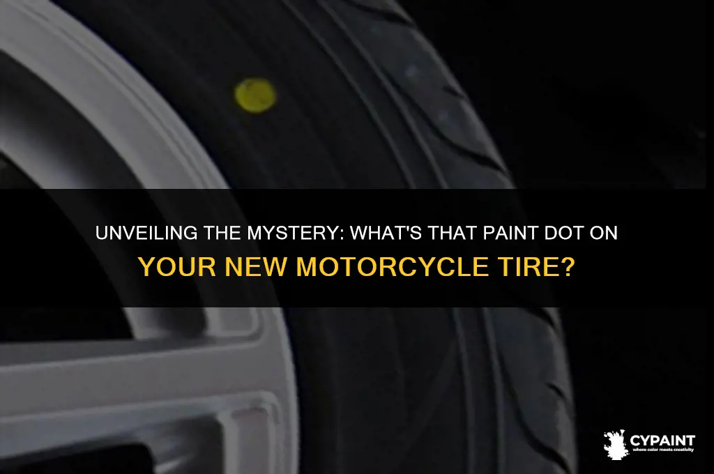 what is the paint dot on a new motorcycle tire