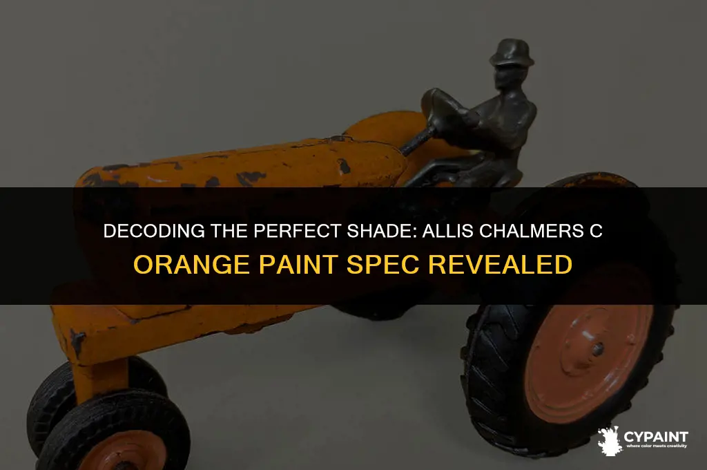 what is the paint spec for allis chalmers c orange
