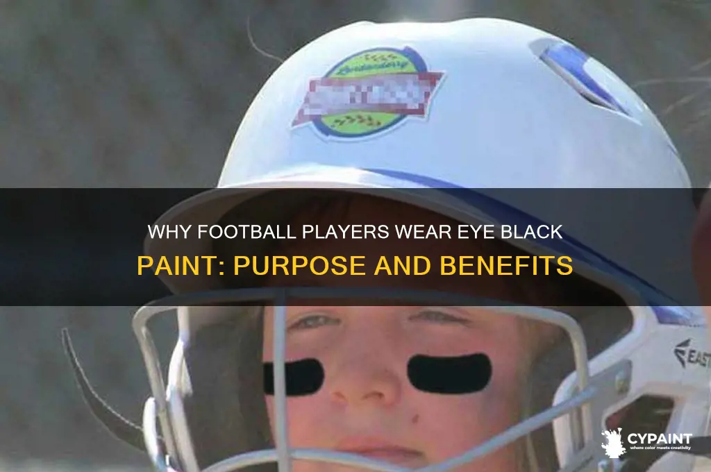 what is the paint under football players eyes