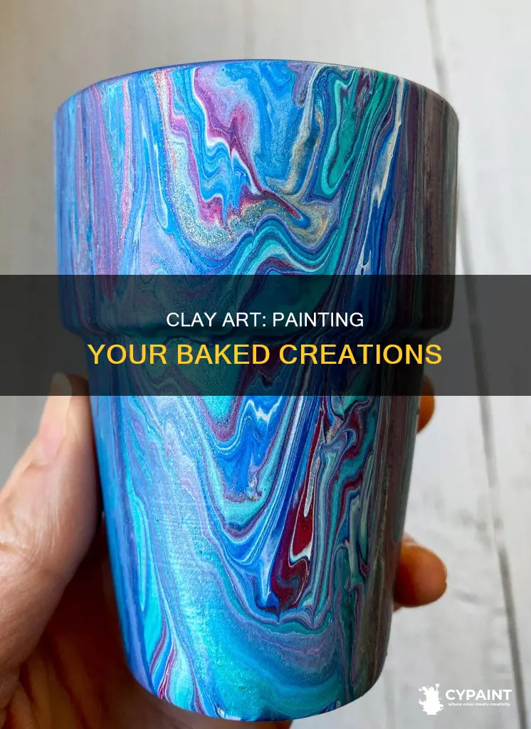 what is the paint you put on baked clay
