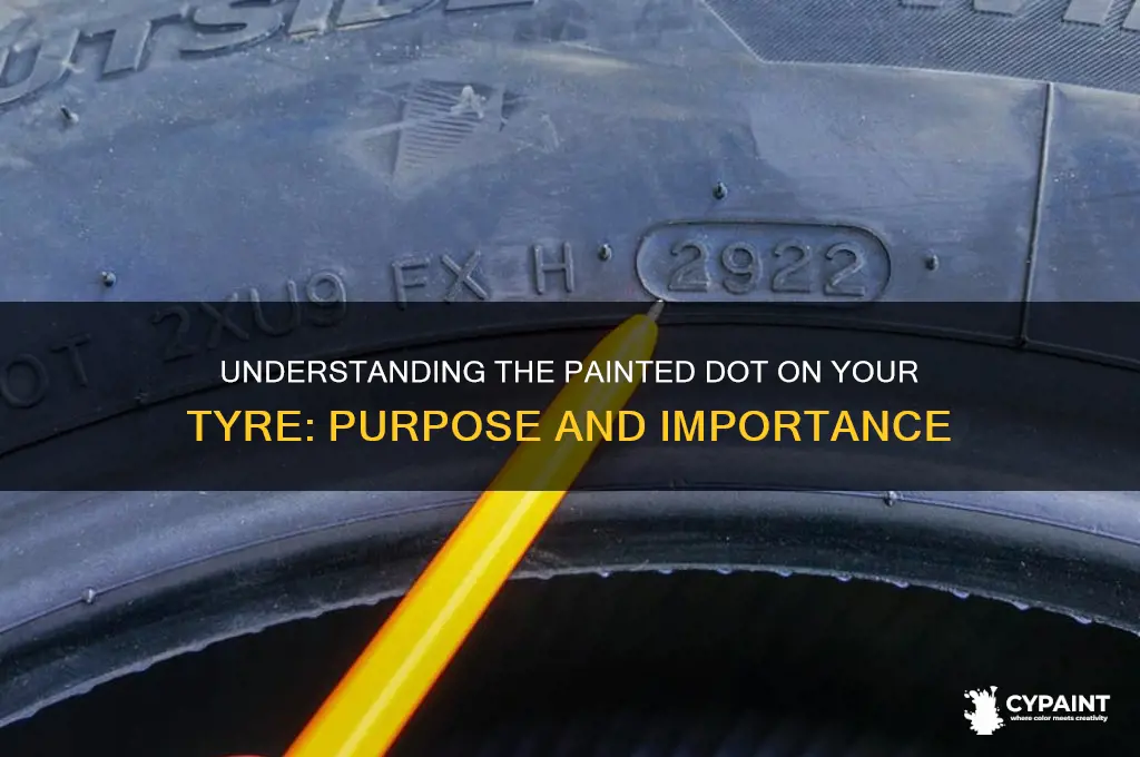 what is the painted dot on a tyre