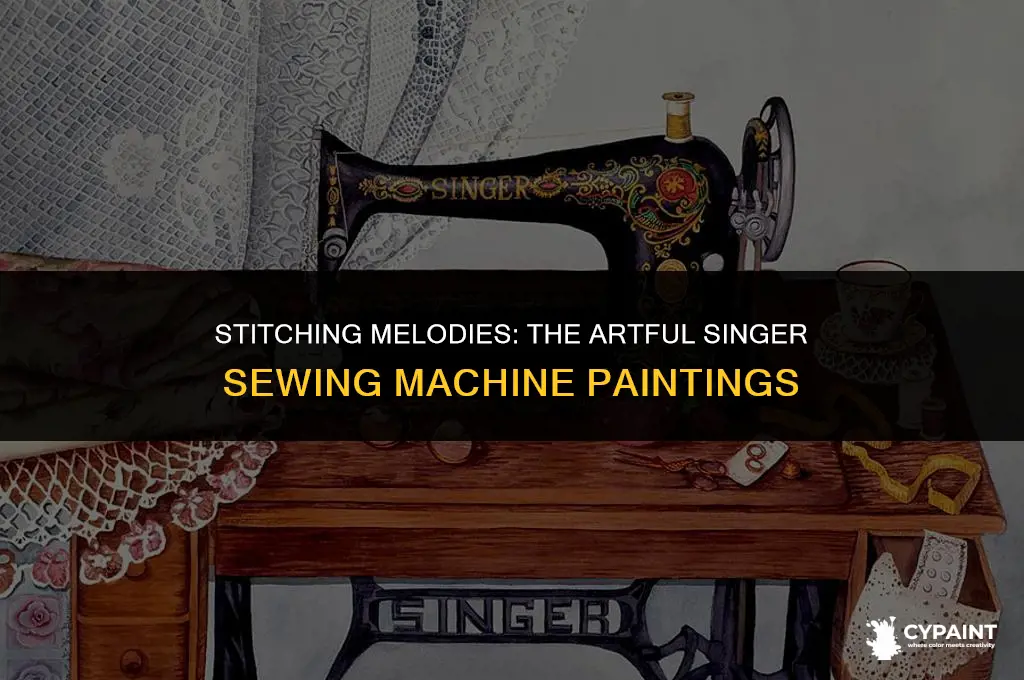 what is the painting called on a singer sewing machine