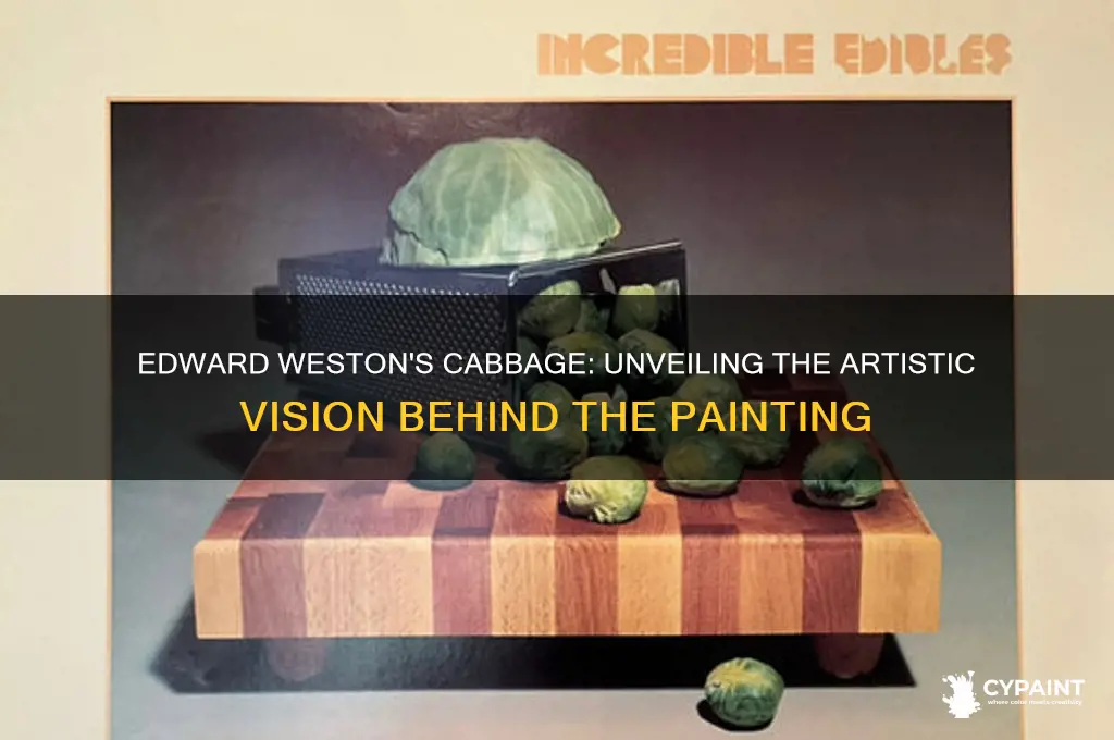 what is the painting edward weston cabbage about