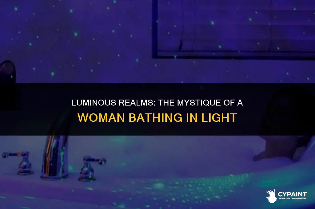 what is the painting in light between worlds woman bathing
