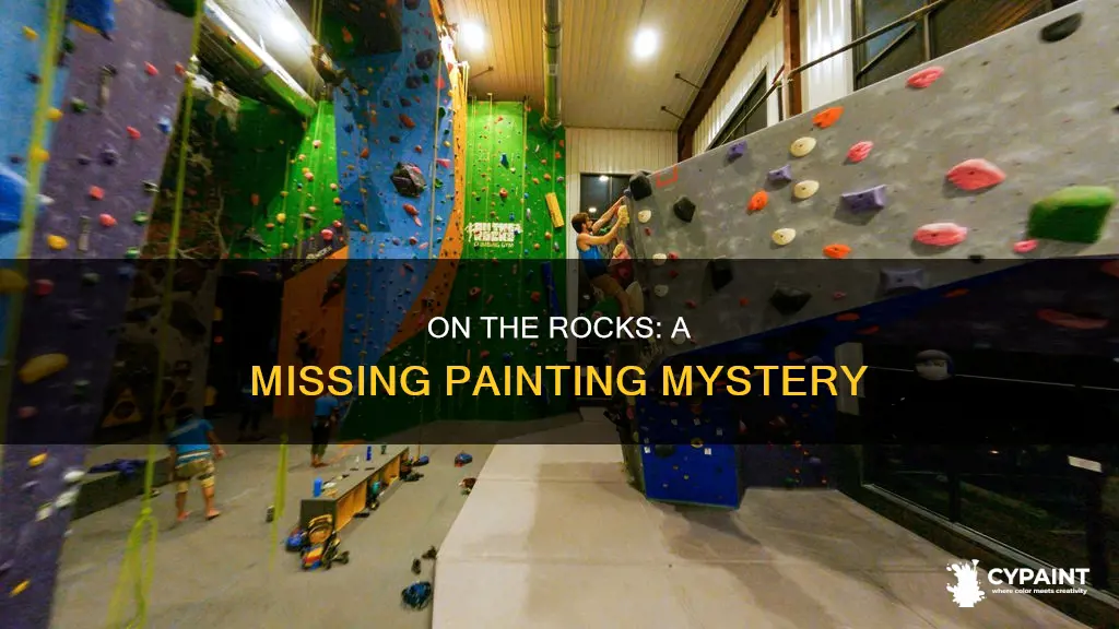 what is the painting in on the rocks movie