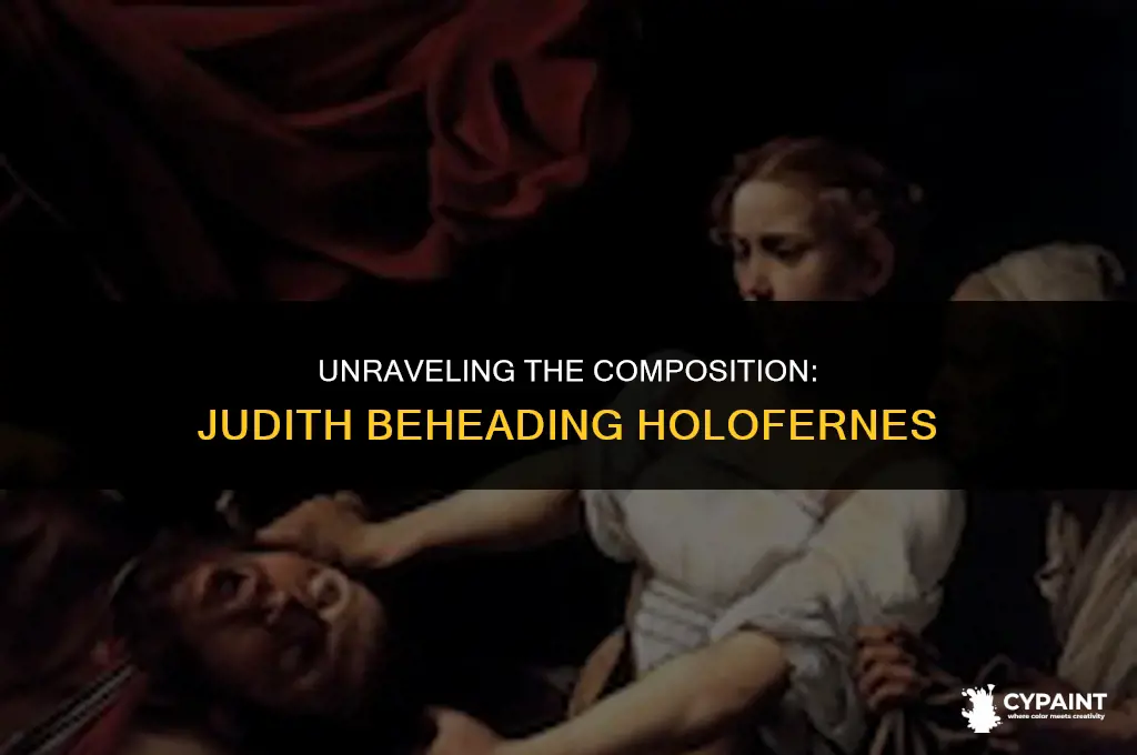 what is the painting judith beheading holofernes made up of