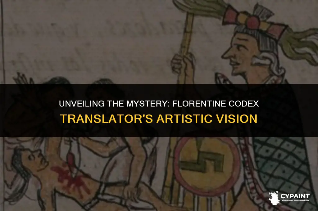 what is the painting of florentine of codex about translator
